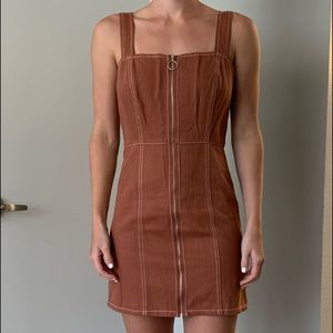 Rust Jean dress
